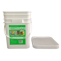 Food Grade 2.2 galon persegi ember 10L utilitas industri ember untuk cat rumah membersihkan mobil cuci