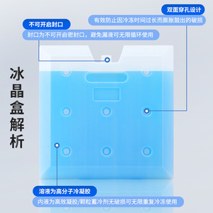 Plaque de glace à changement de phase Swift Bright Ice Pack bleue pour le transport en chaîne du froid, refroidissement à 18 degrés Celsius - Product Image 4