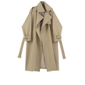 Abrigo de Gabardina de Estilo Británico Elegante de Nuevo Diseño de Otoño, Abrigo Cortavientos de Cintura Alta de Longitud Media para Mujer, Abrigo Informal Entallado - Product Image 5