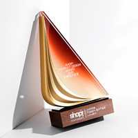 Trofeo de Cristal Personalizado de Metal, Premio de Reunión de Año Nuevo 2025, Empleado Destacado, Medalla de Campeón Elegante de Alta Gama