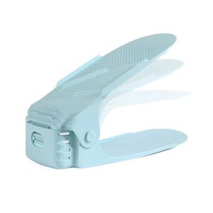 Adjustable Double Layer <b>Shoe</b> <b>Rack</b>, Thick Plastic Space Saving <b>Shoe</b> Organizer for Home Closet, Dorm Room and Promotional Gifts - Product Image 4