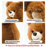 Ours en peluche de haute qualité peluche doux coton tissu PP remplissage personnalisé ODM conceptions