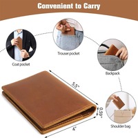 Dompet Kulit Sapi Asli Berkualitas Tinggi, Penutup Paspor, Aksesoris Perjalanan, Logo Custom, Organizer Dokumen Paspor