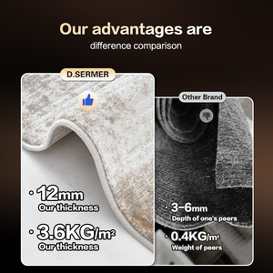 Dsermer <span class=keywords><strong>Tappeto</strong></span> Moderno <span class=keywords><strong>Beige</strong></span> di Alta Moda Resistente all'Acqua per Soggiorno, Fornitore di Tappeti e Moquette - Product Image 5