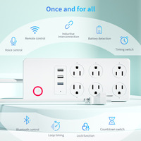 Multiprise connectée Wi-Fi de haute qualité pour maison intelligente avec contrôle à distance et minuterie personnalisable