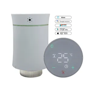 Akıllı otomatik termostatik radyatör vanası Tuya Wifi Zigbee programlanabilir TRV termostat