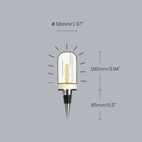 Lampe à vin en verre LED rechargeable sans fil, abat-jour remplaçable moderne, commande tactile, CRI élevé 95, mariage, E14, 2700K