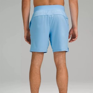 Pantalones Cortos Deportivos para Hombre, 120 g/m², Spandex/Poliéster, Satén, Transpirables, Ecológicos, con Cierre de Cordón, para Gimnasio y Tenis, Color Sólido - Product Image 2