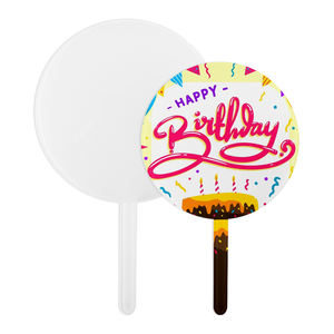 Decorazione per Torte Personalizzabile in Acrilico Stampabile e Riutilizzabile per Forniture di Compleanno/Feste - Product Image 3