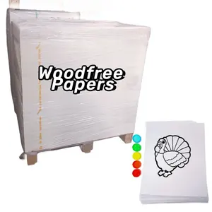 KINSEDO vendita calda pasta di legno bianco non patinata carta Offset per la stampa di Notebook