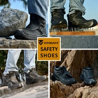 VITOSAFE Chaussures de sécurité pour la construction, antidérapantes et vibrantes, en acier S3, équipement de protection pour l'automne