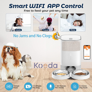 Wifi Pet <span class=keywords><strong>Food</strong></span> Storage Bin Logotipo Personalizado & Tamanho Portab Alimentador Portátil Do Cão com Recipiente De Armazenamento De Alimentos Pet Fountain Big Nordic - Product Image 2