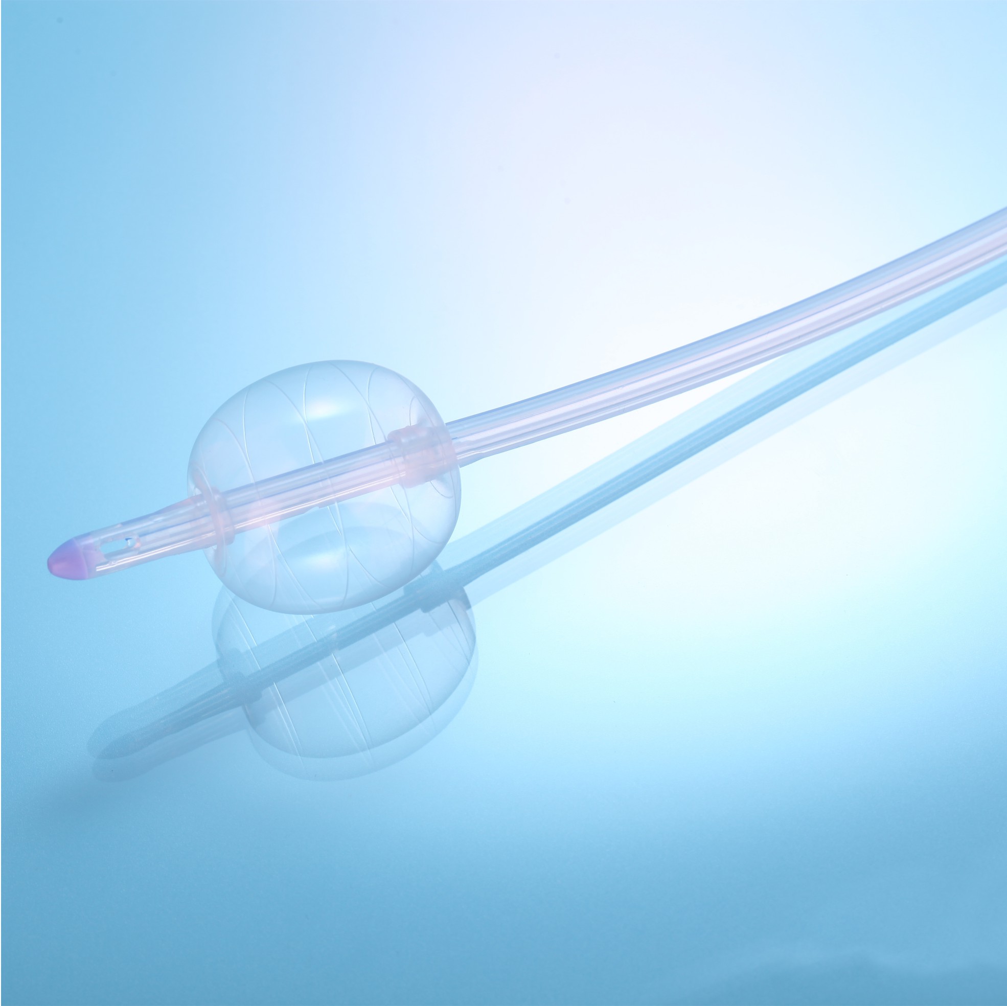 Catéter Foley de silicona desechable, estéril, de dos vías, con balón, de diferentes tamaños, aprobado por la CE, 8FR-10FR