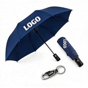 Parapluies imprimés en gros avec logo pour événements d'entreprise, parapluies portables, cadeaux promotionnels personnalisés - Product Image 1