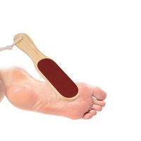 Râpe à pieds professionnelle en bois pour pédicure, éliminateur de peaux mortes et de callosités