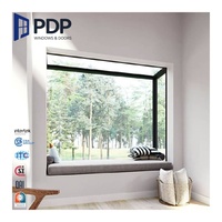 Ventana Fija de Aluminio con Diseños Minimalistas de Última Generación PDP, con Pantalla Plegable Antirrobo, Aplicación para Cocina