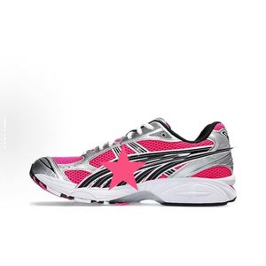 Sneakers de course rétro gris argenté, chaussures de sport respirantes en mesh de luxe pour hommes - Product Image 4