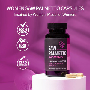 Хит продаж: Биологически активная добавка с пальмой сабаль для здоровья волос, капсулы с биотином для женщин - Product Image 6