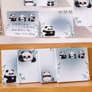 Bloc-notes carrés mignons à l'effigie de panda pour les élèves du primaire, fournitures scolaires essentielles pour la rentrée, pour les études et la rédaction de messages - Product Image 6