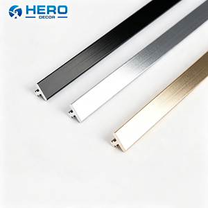 Wholesale Building Hardware Durable Aluminum Alloy Tile Edge Trim 2.5m Hero 1.2mm Thickness Waterproof <strong>Corner</strong> T Shape Transition - Product Image 1