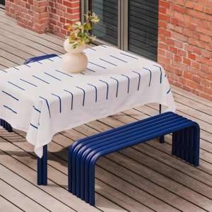 Mesas de tubo curvo para exteriores de estilo minimalista nórdico sillas bancos de dopamina para patio <span class=keywords><strong>terraza</strong></span> mesas de ocio público - Product Image 4