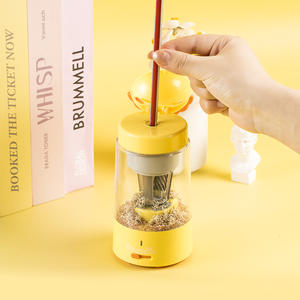 Sacapuntas eléctrico de diseño animal para niños, sacapuntas eléctrico automático con carga USB, sacapuntas de <span class=keywords><strong>tres</strong></span> rangos - Product Image 3