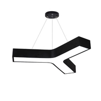 Luminaire suspendu moderne en forme de Y, 60 cm, 90 cm, lampe de plafond triangulaire, éclairage LED pour salle de sport, bureau, danse