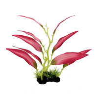 Fournitures transfrontalières DIY : Fleurs en tissu de soie simulée, plantes aquatiques, aménagement paysager d'aquarium, arrangements floraux, rocailles de corail