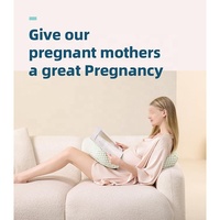 Oreiller de maternité réglable, conception à velcro pour un soutien personnalisé de la taille, soulage les douleurs au dos, au ventre et aux jambes pour les femmes enceintes