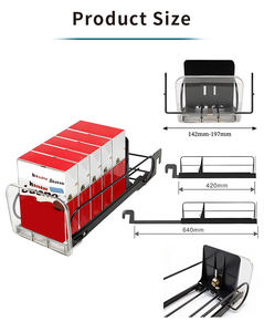Étagères personnalisables en plastique résistant à l'eau, présentoir à cigarettes autoportant pré-assemblé pour supermarchés et magasins de proximité - Product Image 2