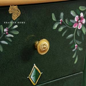 Muebles de estilo Rural francés, armario con cajones, armario pintado a mano de madera maciza para sala de estar, dormitorio, cómoda de lujo - Product Image 5