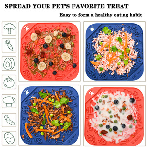 Eco-Friendly Non-slip Pet Silicone Slow Feeder Food Mat for Pet Christmas Silicone Licking Mat - Product Image 4