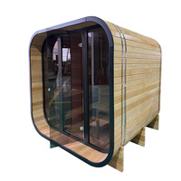 Sauna domestique en bois pour 4-6 personnes et hammam sec Sauna extérieur carré en cèdre rouge