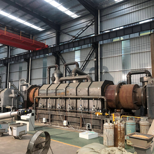 Paddy Straw Biochar Carbonized Rice Husk <b>Rotary</b> Continuous Carbonization Furnace Charcoal Production <b>Line</b> - Product Image 1