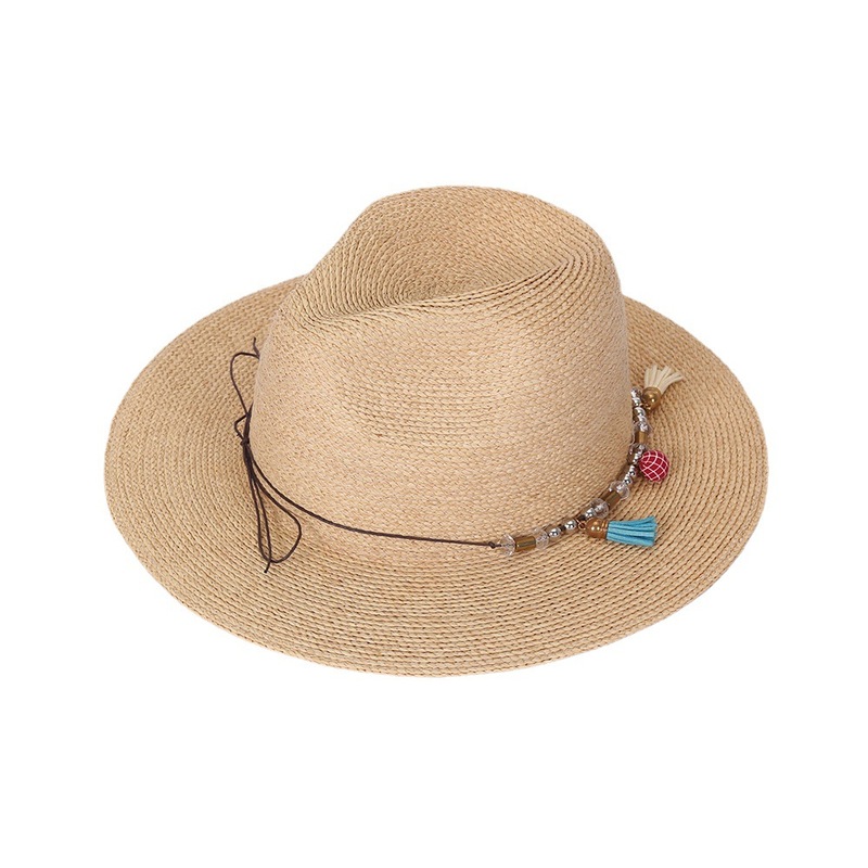 Ethnic Pattern Summer Straw Hat for