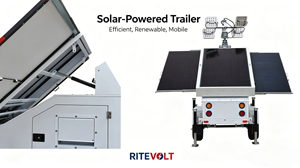 Remorque de sécurité mobile à énergie solaire, idéale pour la construction et la <span class=keywords><strong>location</strong></span> sur routes, parkings, chantiers, etc. - Product Image 4