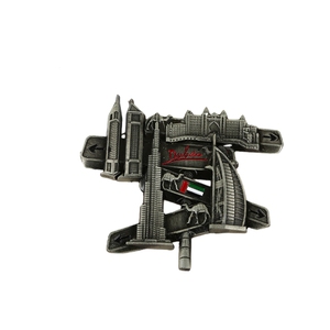 New Trending Dubai <strong>Burj</strong> Khalifa Tower Tourist Souvenir Ornaments Zinc Alloy Keychain Metal Fridge Magnet - Product Image 4