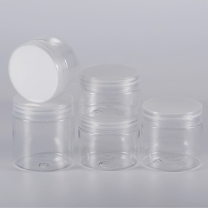 <b>Plastic</b> Jar Cosmetic <b>Packaging</b> Pet Round 100G General Use - Product Image 3