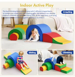 Premium Soft Play Equipment For Kids Indoor Playground Gym Climbing Toys With Tunnel And Slide CPC