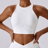 Soutiens-gorge de sport OEM pour femmes, vêtements de sport, débardeur athlétique à col en V, bretelles croisées, antichoc, maintien élevé, pour fitness, gym, yoga