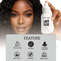 Colle adhésive pour perruques à marque privée, résistante à la transpiration et à l'eau, longue durée, pour une fixation parfaite de la dentelle, 38 ml, forte tenue
