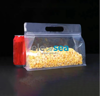 Bolsa Transparente Mate con Fondo Plano Elesea, Sellado Térmico y Lateral, Apta para Microondas, PET/PE de Grado Alimenticio, 8 Sellados para Alimentos para Mascotas