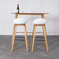 JP moderne Simple chaise de Bar luxe lumière PVC réglable extérieur Restaurant utilisation petit appartement tabouret haut réception café
