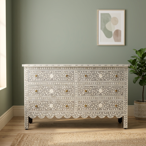 High Quality Bone Inlay <b>Chest</b> of Drawers Luxury Wooden Cabinet Direct Factory Supplier Export Quality Furniture - Product Image 1