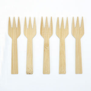 Tenedor <span class=keywords><strong>de</strong></span> Bambú Biodegradable, Vajilla <span class=keywords><strong>de</strong></span> Bambú Desechable Ecológica para Hoteles, <span class=keywords><strong>Restaurantes</strong></span>, <span class=keywords><strong>Comida</strong></span> para Llevar, Grado Alimenticio, Venta al Por Mayor, Económico - Product Image 1