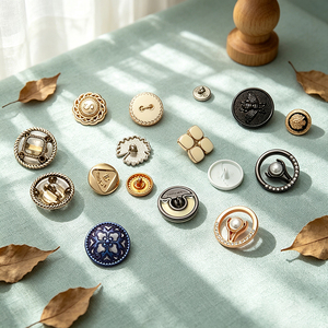 Boutons en métal personnalisés avec logo gravé, boutons à tige en forme de champignon, boutons ronds à dôme, accessoires de couture pour vêtements et habillement - Product Image 3