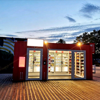Conteneur Commercial Personnalisé 20FT, Showroom Extérieur, Magasin de Snacks, Centre Commercial, Prix Usine, Boutiques de Rue Industrielles