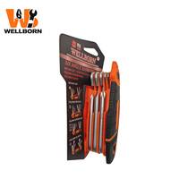 Ensemble d'outils multi-embouts pliable 3-en-1 - Clé hexagonale, tournevis et clé à douille, kit de poche en acier CR-V pour la réparation