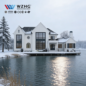 Villa en acier léger ignifuge à 2 étages pour usage résidentiel, certifiée CE, directement de l'usine - Product Image 1