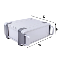 Boîtier électronique personnalisé en plastique ABS IP54 avec plaque en aluminium pour boîte de jonction de contrôle d'instruments industriels